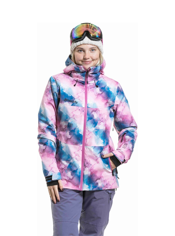 Meatfly dámská SNB & SKI bunda Kirsten Bubles | Růžová | Velikost M