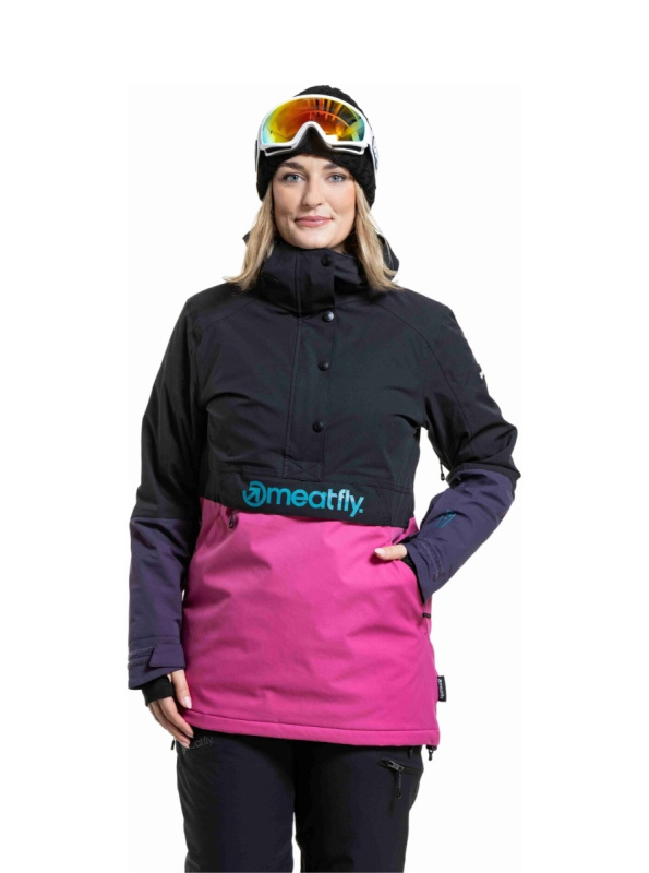 Meatfly dámská SNB & SKI bunda Aiko Pink / Black | Černá | Velikost L