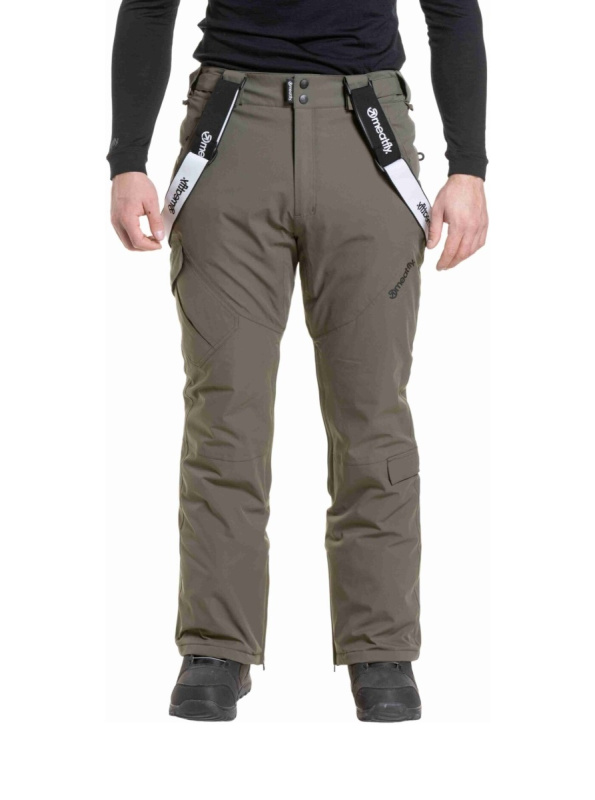 Meatfly pánské SNB & SKI kalhoty Ghost Dark Olive | Šedá | Velikost XXL