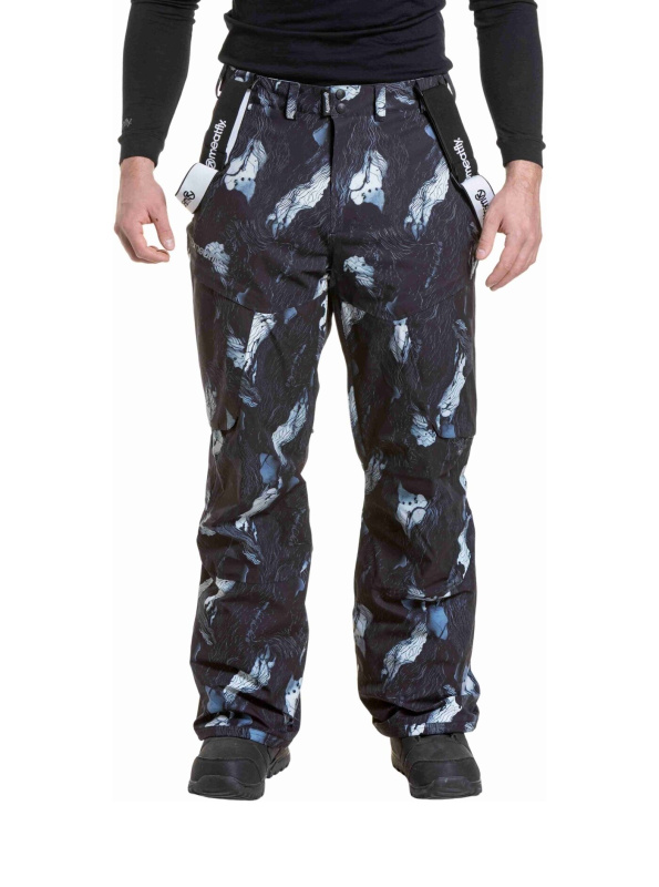 Meatfly pánské SNB & SKI kalhoty Bold Deep Lake | Modrá | Velikost M