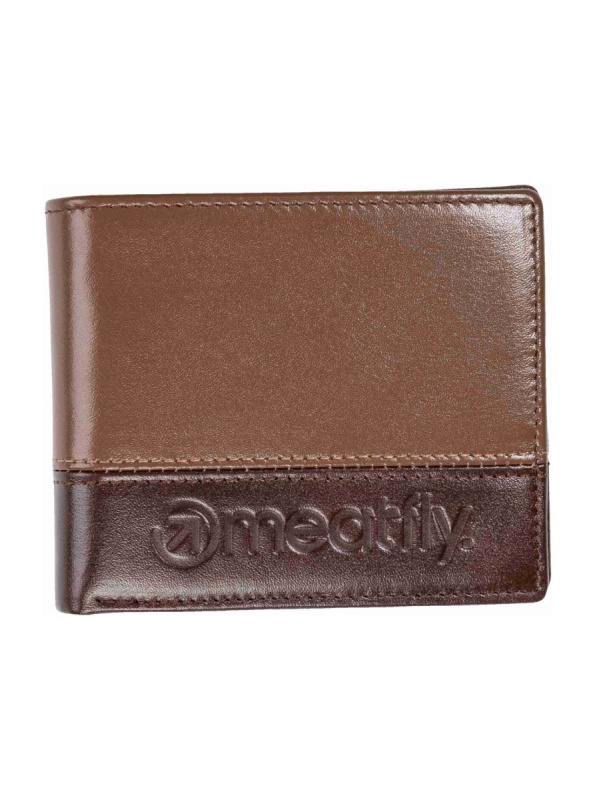 Meatfly kožená peněženka Eddie Premium Brown | Hnědá | Velikost One Size