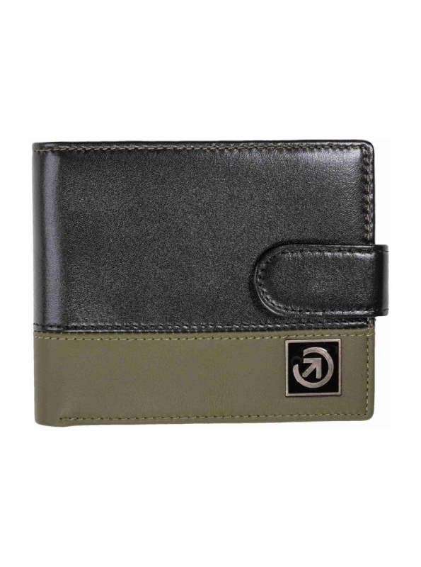Meatfly kožená peněženka Nathan Premium Olive / Black | Černá | Velikost One Size