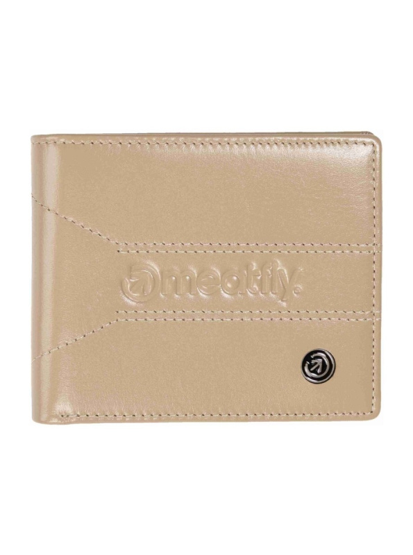 Meatfly kožená peněženka Zac Premium Beige | Písková | Velikost One Size