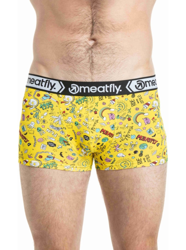 Meatfly pánské boxerky Balboa Double Pack Jamm | Mnohobarevná | Velikost M