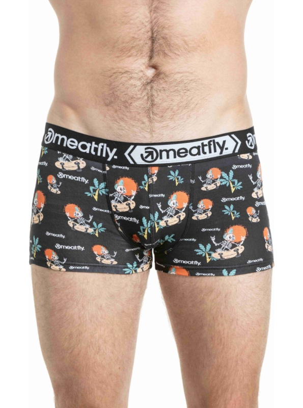Meatfly pánské boxerky Balboa Double Pack SK8 Skeleton / Fly | Mnohobarevná | Velikost M