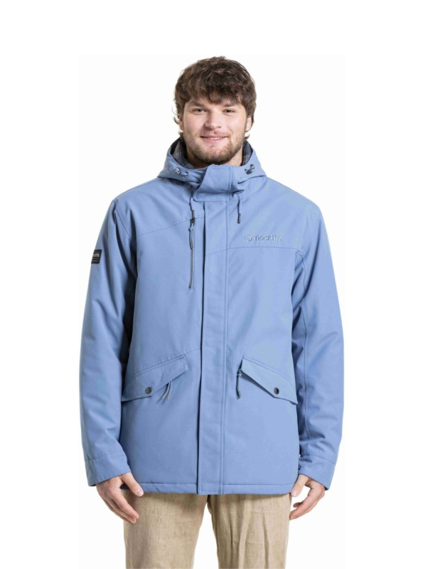 Meatfly pánská zimní bunda Nils Stonewash | Šedá | Velikost XL