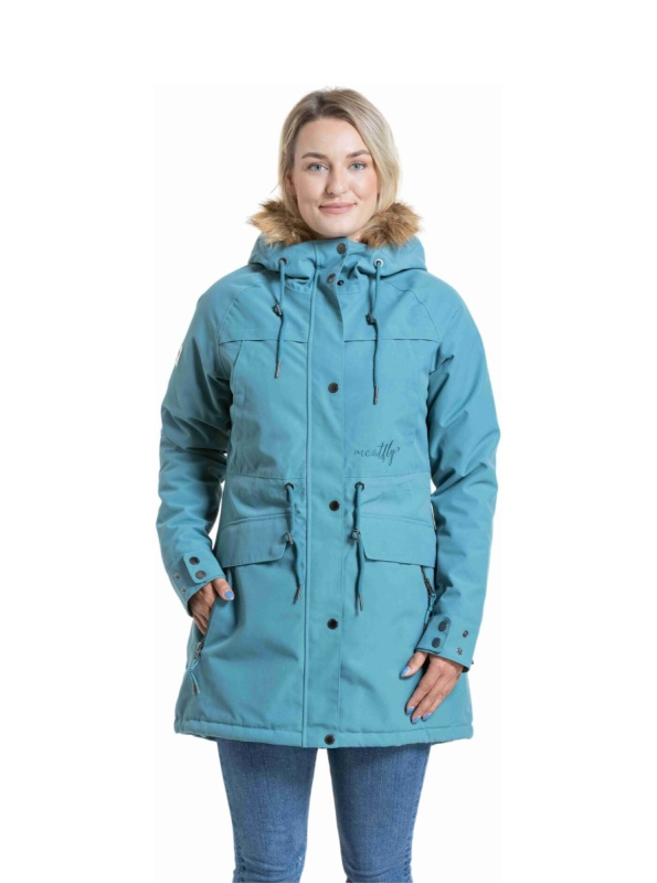 Meatfly dámská parka Aubrey Sea Pine | Modrá | Velikost XXL