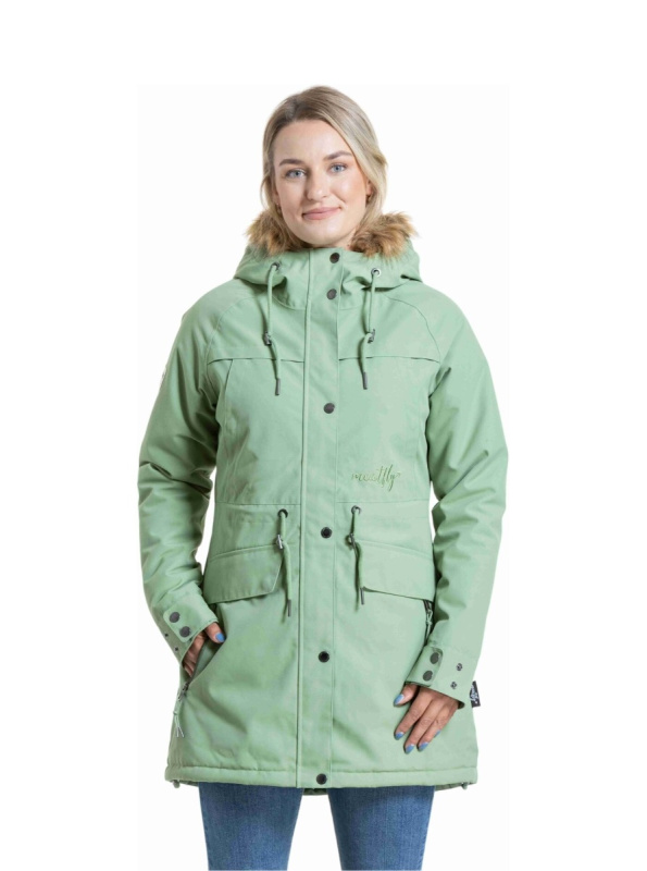 Meatfly dámská parka Aubrey Green Tea | Zelená | Velikost M