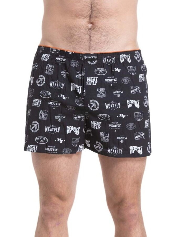 Meatfly pánské trenýrky Agostino Badges Double Pack | Mnohobarevná | Velikost L