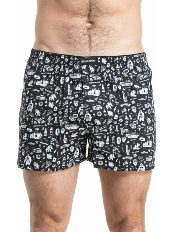 Meatfly pánské trenýrky Agostino Riot Act Seamless Double Pack | Mnohobarevná | Velikost XXL