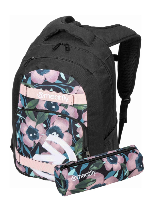 Meatfly batoh Exile Pink Flowers 24 L + PENÁL ZDARMA | Růžová | Objem 24 L