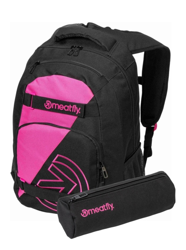 Meatfly batoh Exile Pink / Black 24 L + PENÁL ZDARMA | Černá | Objem 24 L