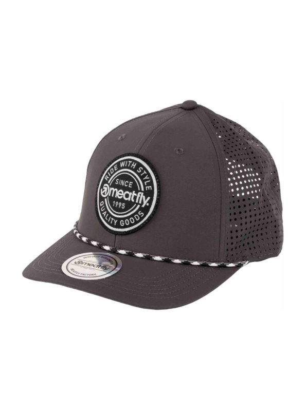 Meatfly kšiltovka Ollie Perfor Cap Grey Label | Šedá | Velikost One Size