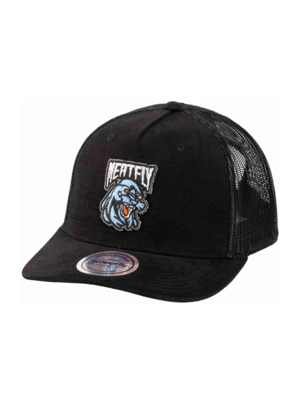 Meatfly kšiltovka Hawkye Trucker Black Panther | Černá | Velikost One Size