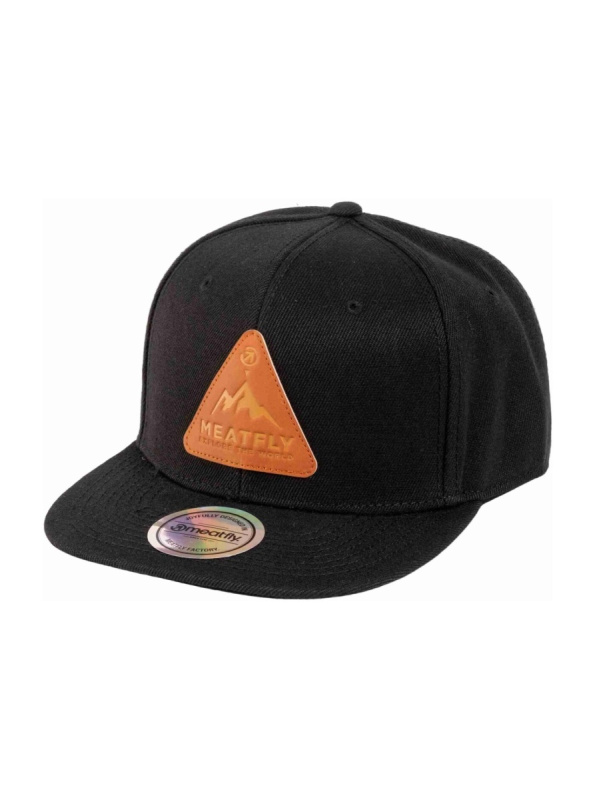 Meatfly kšiltovka Hornet Snapback Black Peak | Černá | Velikost One Size
