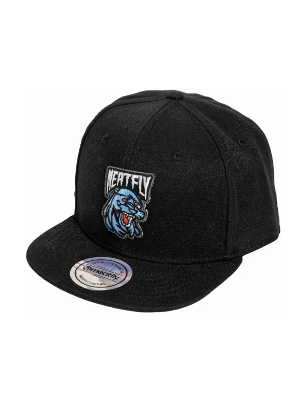 Meatfly kšiltovka Alfy Snapback Black Panther | Černá | Velikost One Size