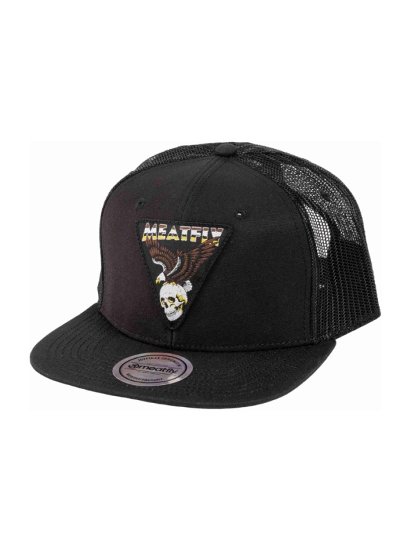 Meatfly kšiltovka Thunderbolt Trucker Black Eagle | Černá | Velikost One Size