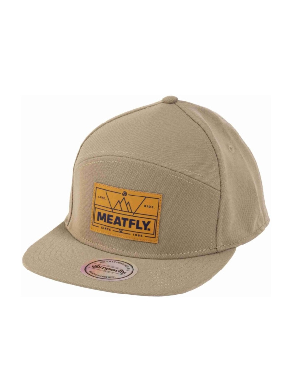 Meatfly kšiltovka Yuto 6 Panel Snapback Olive Live | Zelená | Velikost One Size