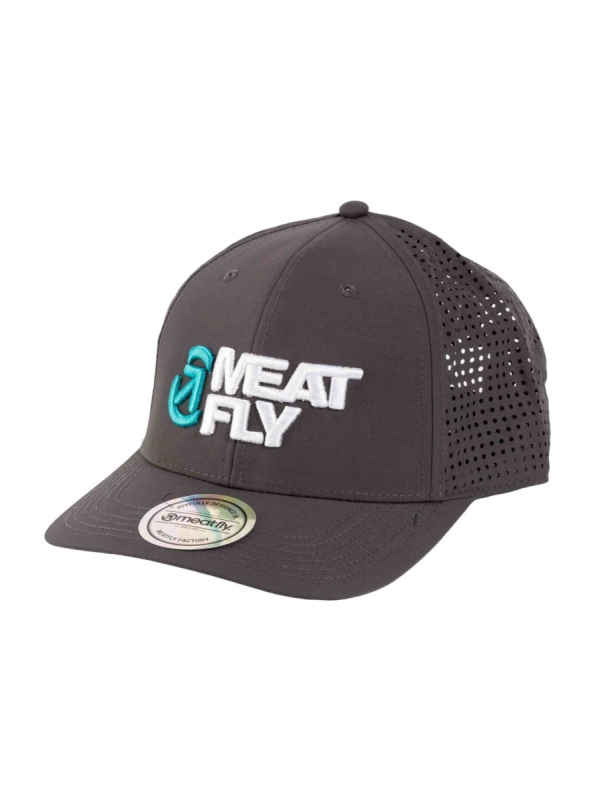 Meatfly kšiltovka Perfor Cap Grey / White Revital | Šedá | Velikost One Size