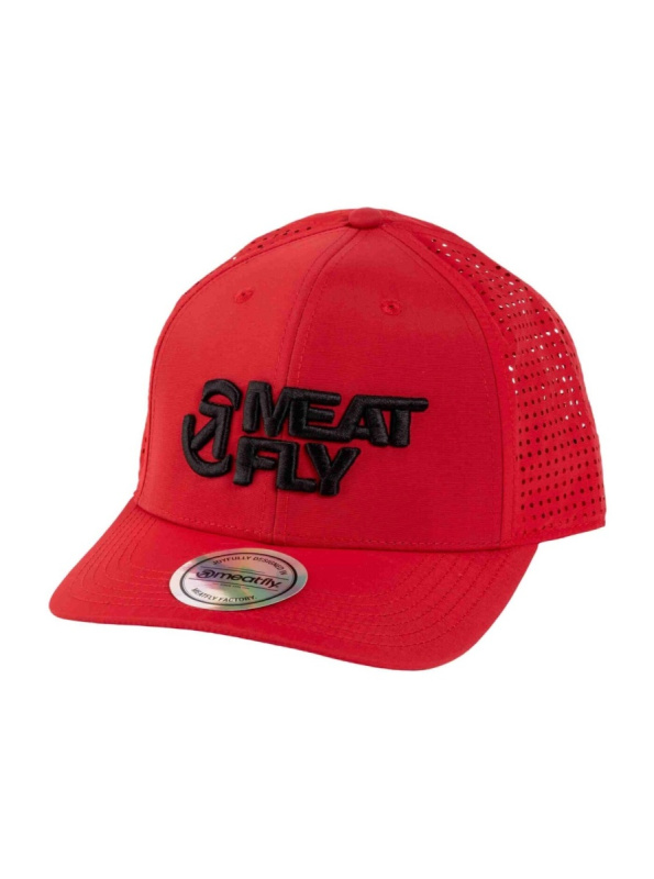 Meatfly kšiltovka Perfor Cap Red / Black Revital | Černá | Velikost One Size
