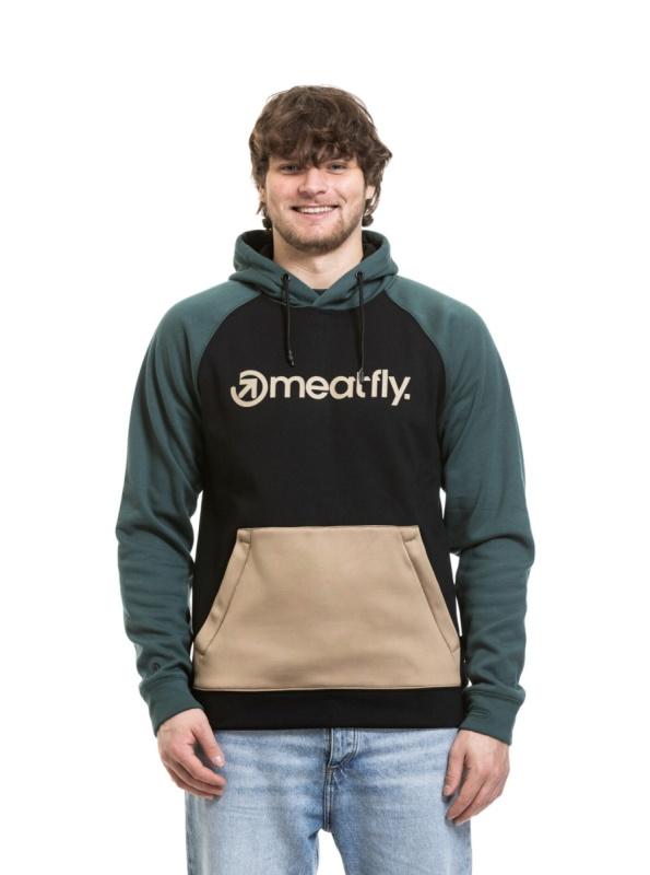 Meatfly pánská technická mikina Gravel Black Safari | Černá | Velikost XL