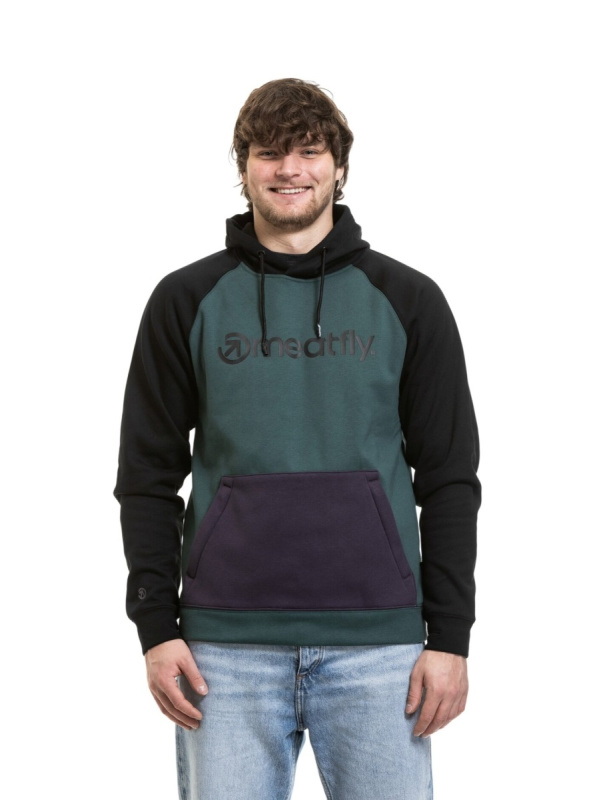 Meatfly pánská technická mikina Gravel Purple / Botanical | Fialová | Velikost S