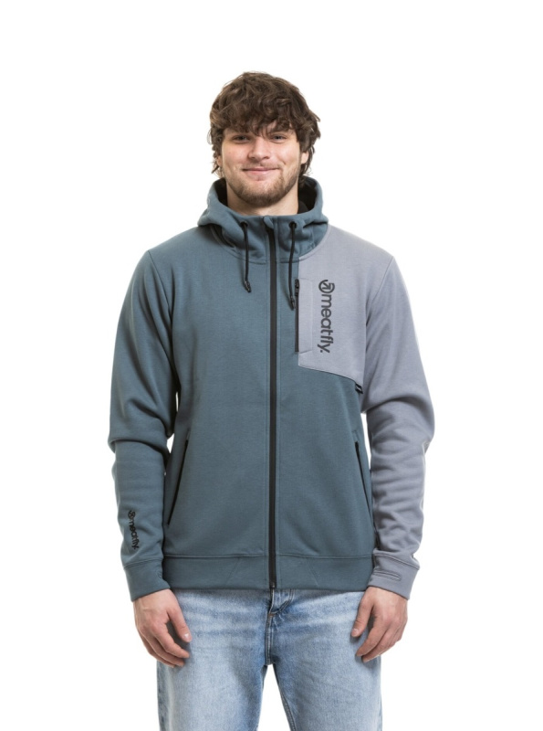 Meatfly pánská technická mikina Lightyear Blue Sea / Silver | Modrá | Velikost L