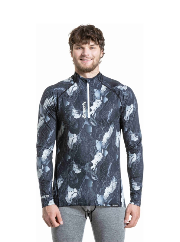 Meatfly pánské termo tričko Ethan Deep Lake | Modrá | Velikost L