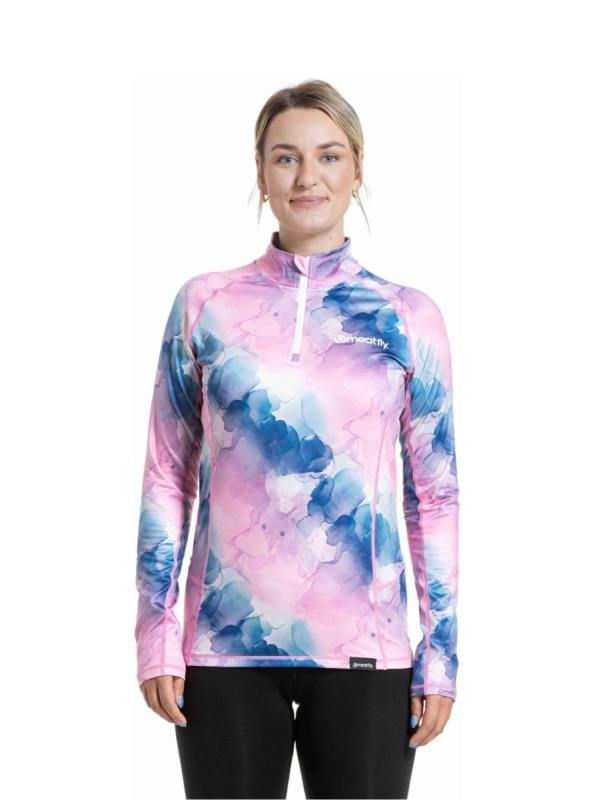 Meatfly dámské termo tričko Esme Bubbles | Růžová | Velikost S