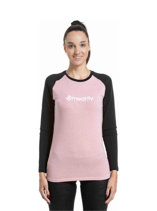Meatfly dámské merino tričko Grace Rose / Black | Černá | Velikost XS
