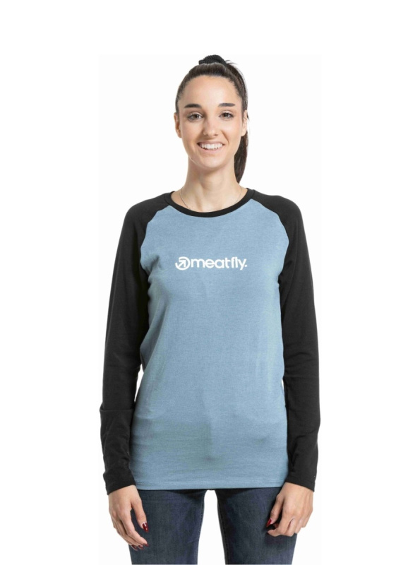 Meatfly dámské merino tričko Grace Cloud / Back | Růžová | Velikost L