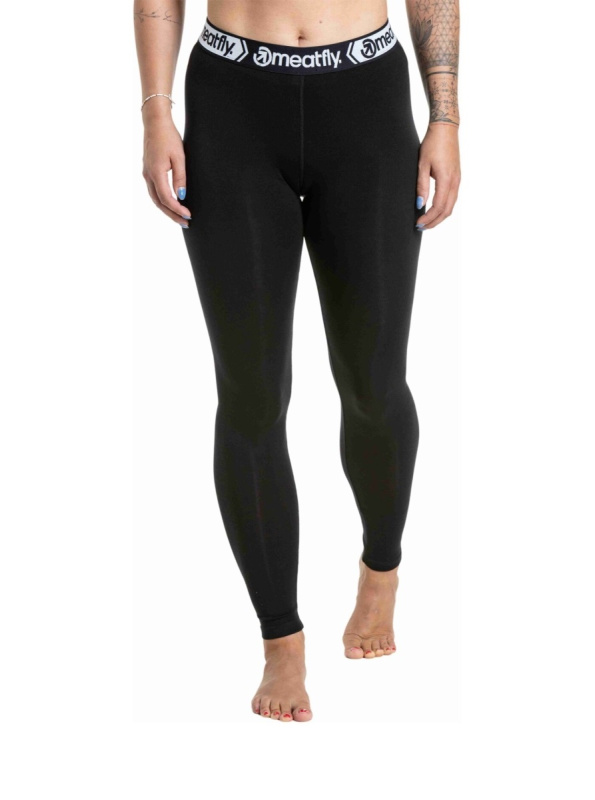 Meatfly dámské merino kalhoty Flora Black | Černá | Velikost L