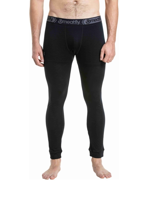 Meatfly pánské merino kalhoty Nicolas Black | Černá | Velikost XXL