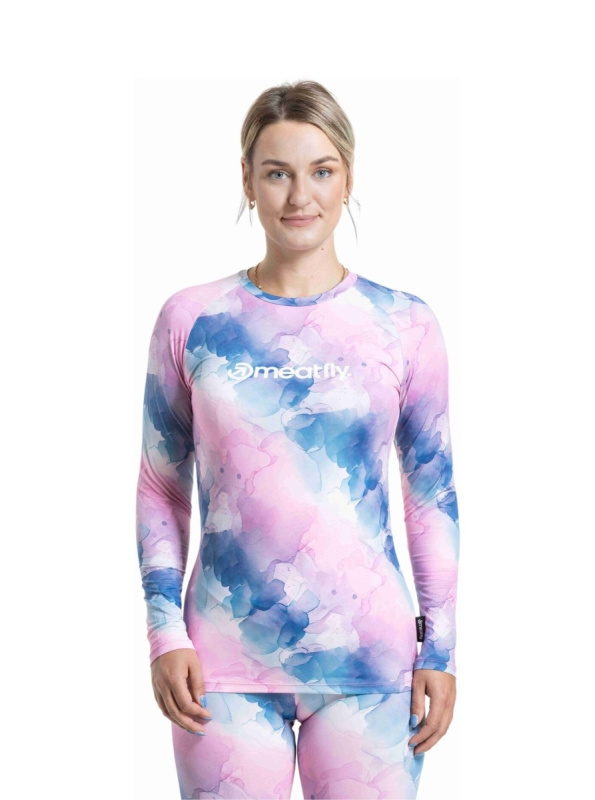 Meatfly dámské termo tričko Capa Bubbles | Růžová | Velikost XL
