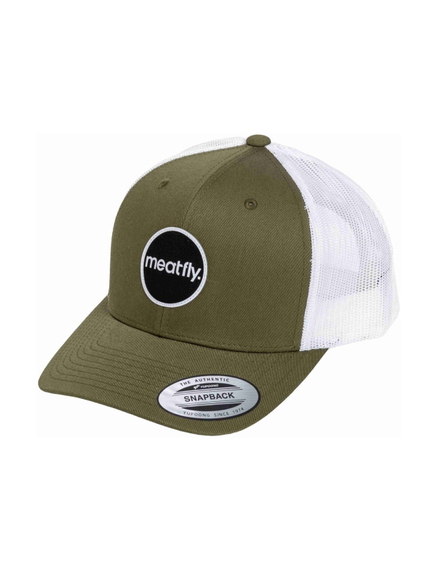 Meatfly kšiltovka MF View Trucker Embroidery / Buck / White | Bílá | Velikost One Size