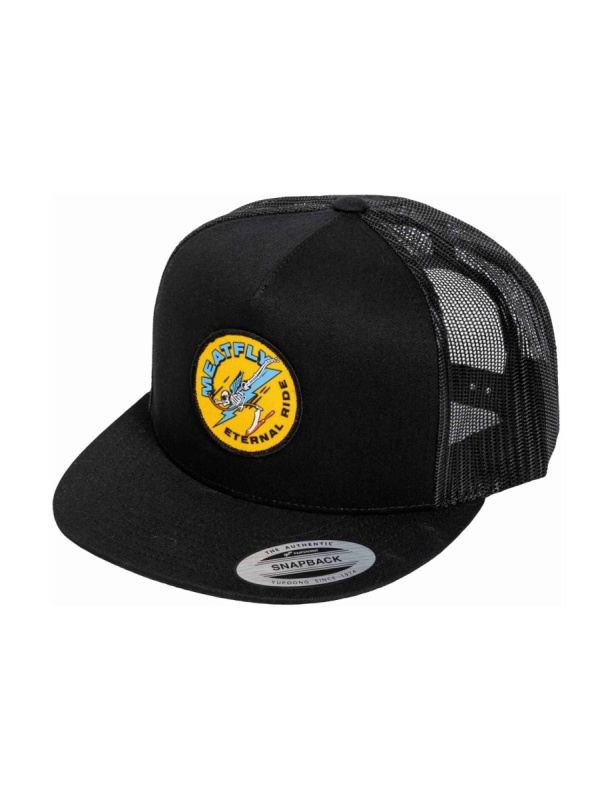 Meatfly kšiltovka Thunderbolt Trucker Yellow Eternal / Black | Černá | Velikost One Size
