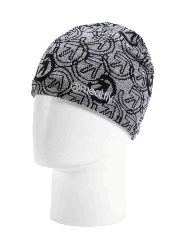 Meatfly kulich Mike Silver / Black | Šedá | Velikost One Size