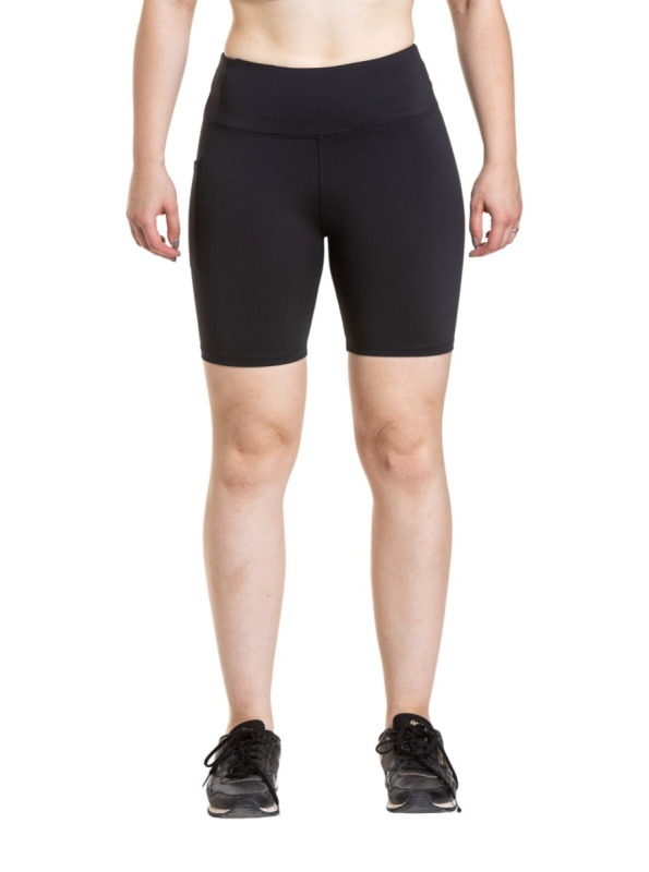 Meatfly dámské biker kraťasy Shorbi Long Black | Černá | Velikost S