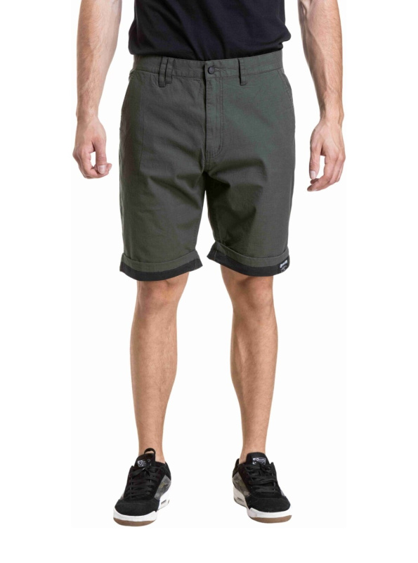 Meatfly pánské kraťasy Barry 2.0 Army Green / Black Ripstop | Zelená | Velikost 34