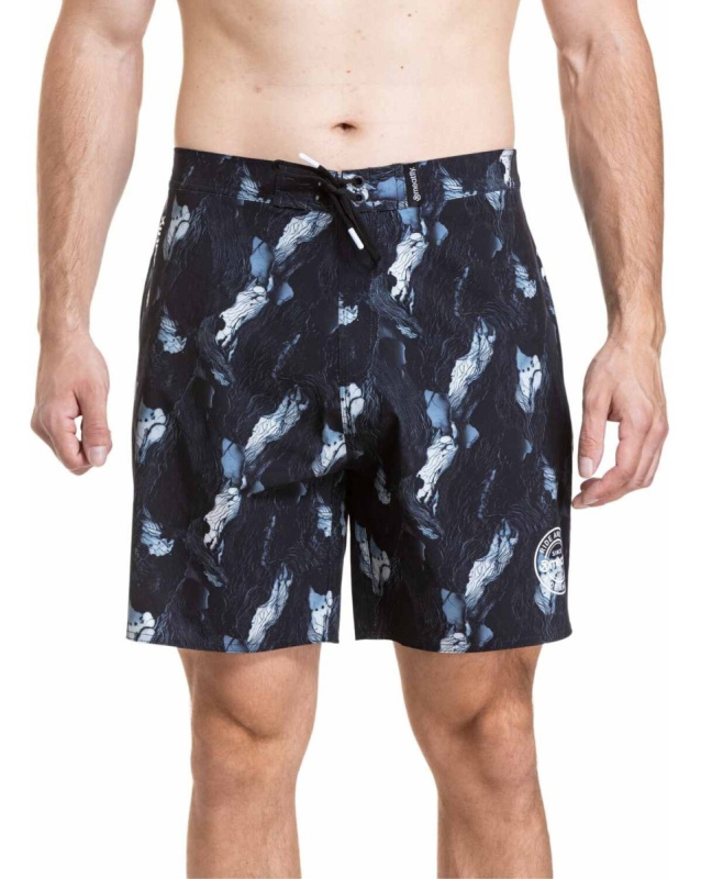 Meatfly pánské plavky Ernie Boardshorts 19" Deep Lake | Modrá | Velikost XL