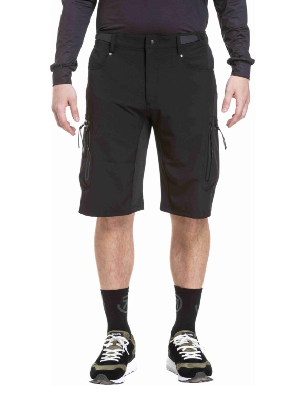 Meatfly pánské bike kraťasy Duke Black / Gray | Černá | Velikost L