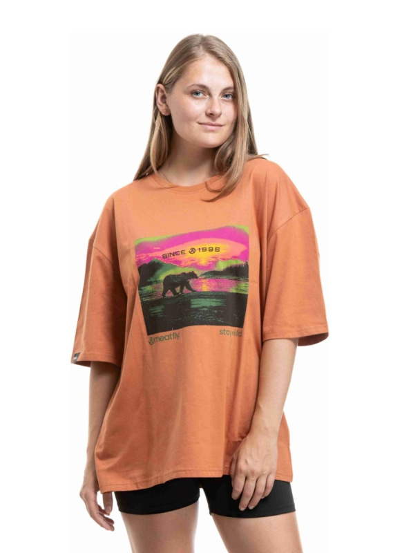 Unisex tričko meatfly alaska oranžová s/m