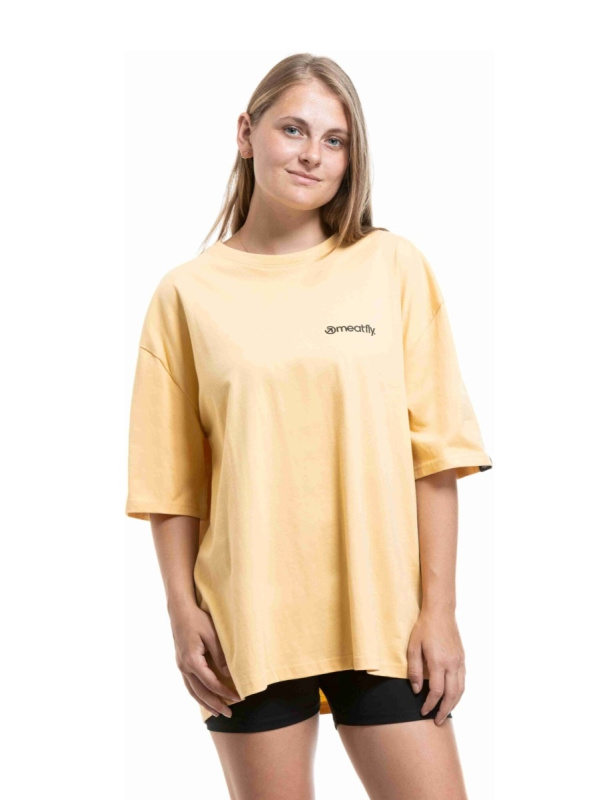 Unisex tričko meatfly mounti béžová l/xl