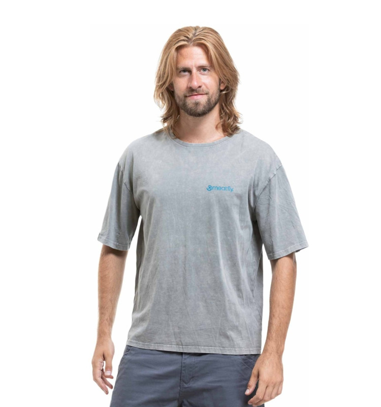 Unisex tričko meatfly mounti světle šedá s/m