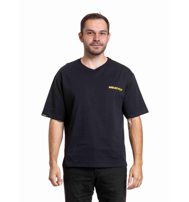 Unisex tričko meatfly t-cat černá s/m