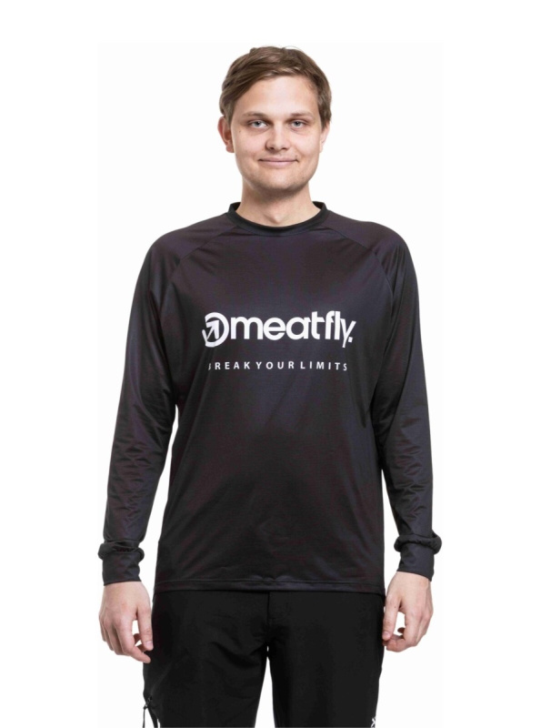 Meatfly pánský bike dres Cliff Black | Černá | Velikost L