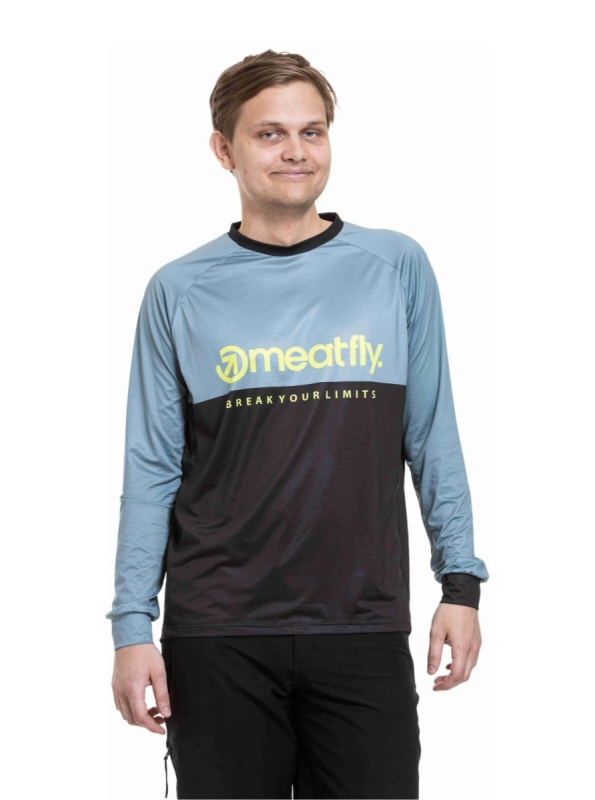 Meatfly pánský bike dres Cliff Storm / Black | Černá | Velikost XL