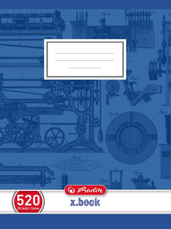 Školní sešit Herlitz 520 A5/20 listů, čistý