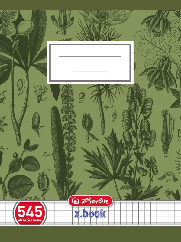 Školní sešit Herlitz 545 A5/40 listů, čtvereček