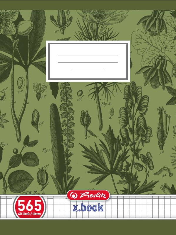 Školní sešit Herlitz 565 A5/60 listů, čtvereček